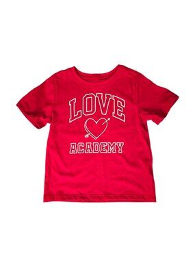 NWT Toddler Girl Love Academy Short Sleeve Graphic T-Shirt Size 3T